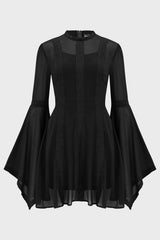 Begone Long Sleeve Mini Dress [BLACK]