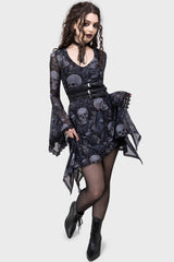 Death's Head Skater Dress