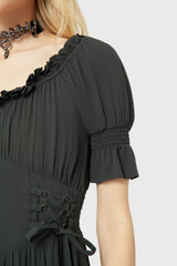 Jocasta Maxi Dress Short Sleeve [GREEN]