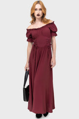 Jocasta Maxi Dress Short Sleeve [RED]