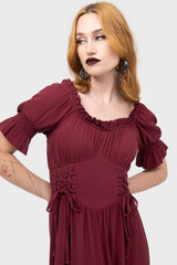 Jocasta Maxi Dress Short Sleeve [RED]