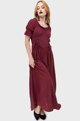 Jocasta Maxi Dress Short Sleeve [RED]