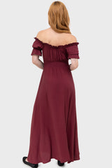 Jocasta Maxi Dress Short Sleeve [RED]