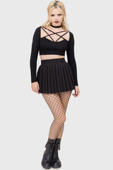 Nightshade's Curse Mini Skirt [BLACK]