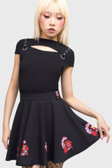 Oh So Evil Skater Skirt