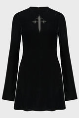 Serenade Of Shadows Mini Dress