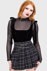Tartan Riot Skirt [GREY]